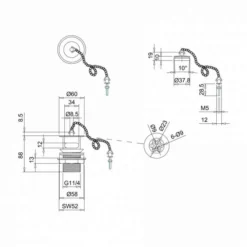 Burlington Plug & Chain - Slotted Basin Waste | Premium Quality Plumbing Essential -Bathroom Sales Shop W1 LD