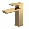Nuie Windon Mono Basin Mixer Tap in Brushed Brass | Stylish & Durable Bathroom Tap