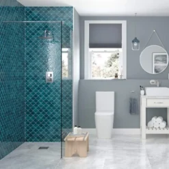 Supreme 760mm Wetroom Panel & Support Bar | Premium Walk-In Shower Solution -Bathroom Sales Shop Wetroom Glass Supreme 2
