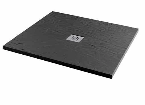 MX Minerals 900 X 900mm Jet Black Slate Effect Square Shower Tray | Premium Shower Tray 3 MX Minerals 900 X 900mm Jet Black Slate Effect Square Shower Tray | Premium Shower Tray