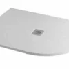 MX Minerals 1200 X 800 RH Ice White Slate Effect Offset Quadrant Shower Tray | Premium Quality -Bathroom Sales Shop X2O