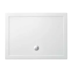 Zamori Rectangle Shower Tray 1200 X 900mm - Centre Waste - Z1176 | Durable & Stylish