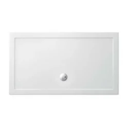 Zamori Rectangle Shower Tray 1400 X 800mm - Centre Waste - Z1177 | Durable & Stylish Shower Base