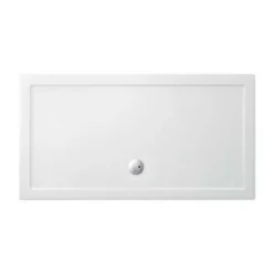 Zamori Rectangle Shower Tray 1600 X 700mm - Centre Waste - Z1182 | Durable & Stylish Shower Base