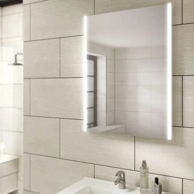 HIB Zircon 50 Illuminated LED Bathroom Mirror, 700 X 500 mm - Modern Design with Energy-Efficient Lighting 4 HIB Zircon 50 Illuminated LED Bathroom Mirror, 700 X 500 mm - Modern Design with Energy-Efficient Lighting - Image 2