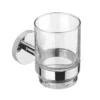 Croydex Pendle Tumbler Glass & Holder - Chrome - Flexi-Fix for Modern Bathrooms -Bathroom Sales Shop ae235 1