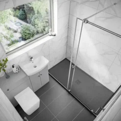 Aquadart Rolla 8 1100mm Sliding Wetroom Screen - Premium Walk-In Shower Enclosure -Bathroom Sales Shop aquadart rolla8 2 1