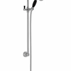 Bayswater Traditional Slider Rail Kit - Black & Chrome | Premium Shower Valve Accessory
