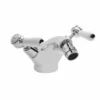 Bayswater Monobloc Lever Dome Bidet Taps - White/Chrome | High-Quality Bathroom Taps -Bathroom Sales Shop bayt308