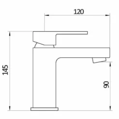 Sagittarius Blade Monobloc Basin Mixer Tap - Modern Chrome Bathroom Tap -Bathroom Sales Shop bl 106 c tech
