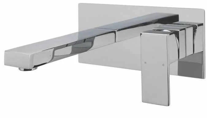 Sagittarius Blade Wall Mounted Basin Mixer Tap - Modern Chrome Finish 3 Sagittarius Blade Wall Mounted Basin Mixer Tap - Modern Chrome Finish