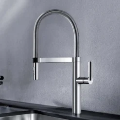Blanco Culina - S Chrome Monobloc Kitchen Tap - 517597 | High-Quality Kitchen Faucet -Bathroom Sales Shop blancoculina chrome 1