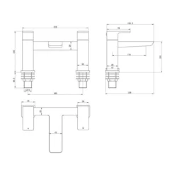 Buff Bath Filler - Matt Black | Modern Bathroom Tap | Durable & Stylish -Bathroom Sales Shop buff bath filler tech 2