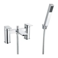 Chrome Buff Bath Shower Mixer - Stylish Shower Kit for Modern Bathrooms