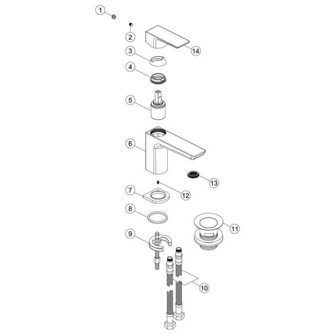 Buff Mono Cloakroom Basin Tap - Brushed Brass | High-Quality Bathroom Tap 4 Buff Mono Cloakroom Basin Tap - Brushed Brass | High-Quality Bathroom Tap - Image 2