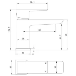 Buff Cloakroom Basin Mixer & Click Clack - Chrome | Modern Bathroom Tap -Bathroom Sales Shop buff cloakroom mixer tech