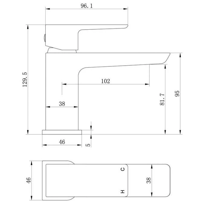 Buff Mono Cloakroom Basin Tap - Brushed Brass | High-Quality Bathroom Tap 5 Buff Mono Cloakroom Basin Tap - Brushed Brass | High-Quality Bathroom Tap - Image 3