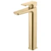 Buff Mono Tall Basin Tap - Brushed Brass | Modern Bathroom Taps | Premium Quality -Bathroom Sales Shop buff tall basin mixer brass