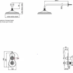 Burlington Severn Concealed Thermostatic Shower With Fixed Head - VF1S | Traditional Shower Valve 9 Burlington Severn Concealed Thermostatic Shower With Fixed Head - VF1S | Traditional Shower Valve -Bathroom Sales Shop burlington severn fixed head tech