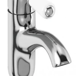 Burlington Chelsea Traditional Curved Monobloc Basin Tap - Stylish & Durable