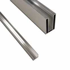 Aquadart Wetroom 10mm Glass Wall Profile & Support Arm Kit - Polished Silver | Wetroom Shower Screens -Bathroom Sales Shop chrome chan 2