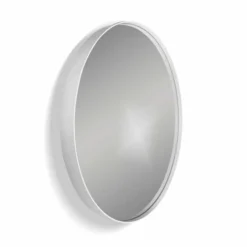 City Round Mirror 600mm - White - Origins Living | Premium Bathroom Mirror