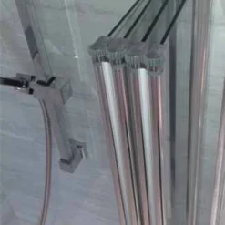 Four Fold Bath Screen - 1450 X 886mm - Cleargreen - Folding Shower Screen for Bathrooms -Bathroom Sales Shop cleargreen bs5 2