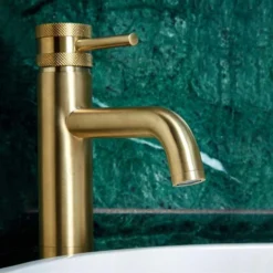 Scudo Core Brushed Brass Mono Basin Mixer Tap | Modern Bathroom Tap 8 Scudo Core Brushed Brass Mono Basin Mixer Tap | Modern Bathroom Tap -Bathroom Sales Shop core basin bb rd