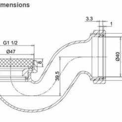 Clearwater & Burlington Shallow Chrome Bath Trap | Durable & Stylish Plumbing Solution -Bathroom Sales Shop cw3 tech clearwater rd