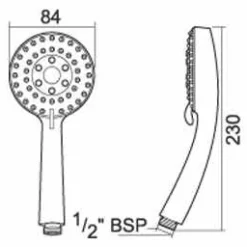 Triton Dene Cool Touch Thermostatic Bar Mixer Shower - Low Pressure | Modern Design | Easy Installation -Bathroom Sales Shop dene shower head tech