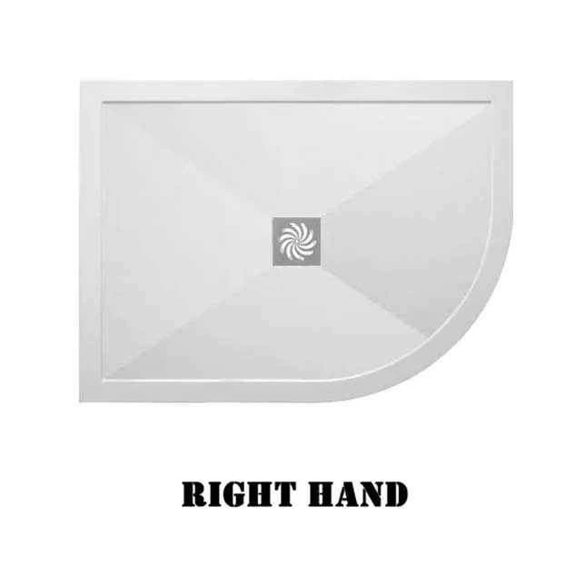 Ultra-Slim 1200 x 800mm Right Hand Offset Quadrant Shower Tray - Durable & Stylish 4 Ultra-Slim 1200 x 800mm Right Hand Offset Quadrant Shower Tray - Durable & Stylish - Image 2