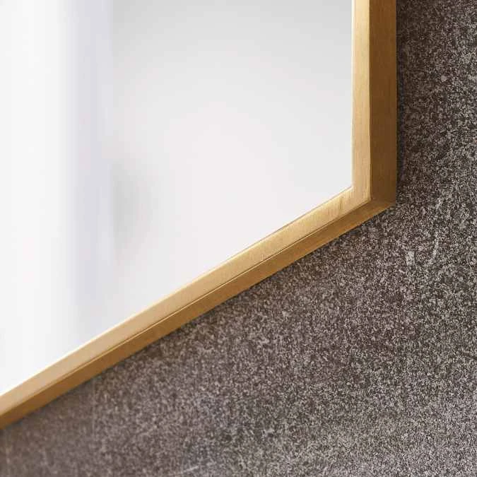Docklands 500 X 800 Brushed Brass Rectangular Mirror | Origins Living | Bathroom & Standard Mirror 4 Docklands 500 X 800 Brushed Brass Rectangular Mirror | Origins Living | Bathroom & Standard Mirror - Image 2