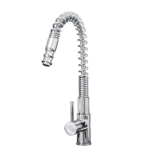 Durham Chrome Pull Out Spray Single Lever Spring Kitchen Sink Mixer Tap - Modern Design & Easy Installation 3 Durham Chrome Pull Out Spray Single Lever Spring Kitchen Sink Mixer Tap - Modern Design & Easy Installation
