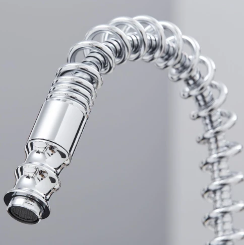 Durham Chrome Pull Out Spray Single Lever Spring Kitchen Sink Mixer Tap - Modern Design & Easy Installation 5 Durham Chrome Pull Out Spray Single Lever Spring Kitchen Sink Mixer Tap - Modern Design & Easy Installation - Image 3