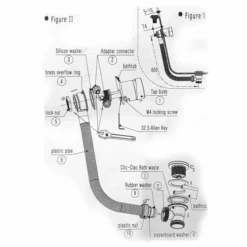 Quest Overflow Bath Filler Tap - Nuie | Modern Bath Taps | Chrome Finish -Bathroom Sales Shop e301 technical