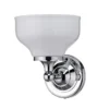 Burlington LED Bathroom Round Wall Light - Chrome Base & Opal Glass Shade - ELBL11 -Bathroom Sales Shop el bl11 off w900 h900
