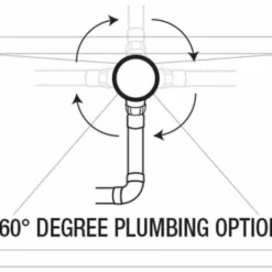 TrayMate TM25 Elementary Anti-Slip Shower Tray - 1200 x 800mm - Left Hand | Offset Quadrant Shower Tray -Bathroom Sales Shop elementary plumb 44