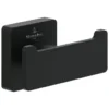 Villeroy & Boch Elements Striking Double Robe Hook - Matt Black -Bathroom Sales Shop elements striking double robe hook matt black