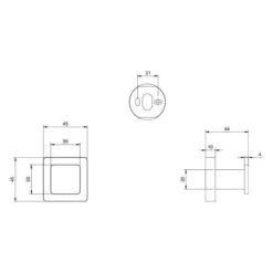 Villeroy & Boch Elements Striking Robe Hook in Matt Black - Premium Bathroom Accessory -Bathroom Sales Shop elements striking robe hook tech