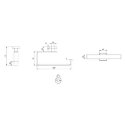 Villeroy & Boch Elements Striking Towel Ring Chrome - Premium Bathroom Accessory -Bathroom Sales Shop elements striking towel ring tech