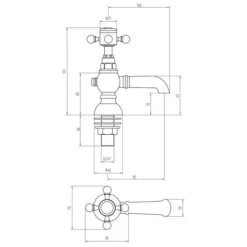 Elizabeth Basin Pillar Taps | Stylish Bathroom Basin Taps | High-Quality Taps -Bathroom Sales Shop elizabeth basin pillar tap tech