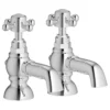 Elizabeth Bath Pillar Taps - Classic Chrome Bathroom Taps with Cross Head Design -Bathroom Sales Shop elizabeth bath pillar taps