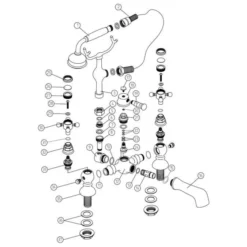 Elizabeth Bath & Shower Mixer with Shower Kit | Premium Bathroom Taps 6 Elizabeth Bath & Shower Mixer with Shower Kit | Premium Bathroom Taps -Bathroom Sales Shop elizabeth bath shower mixer parts