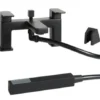 Fife Black Bath Shower Mixer Tap - Highlife Bathrooms | Modern Bathroom Taps -Bathroom Sales Shop fife black bsm rd