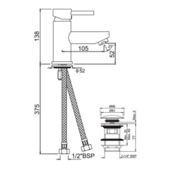 Jaquar Florentine Chrome Mono Basin Mixer Tap | Modern Bathroom Taps -Bathroom Sales Shop florentine mono basin mixer tech