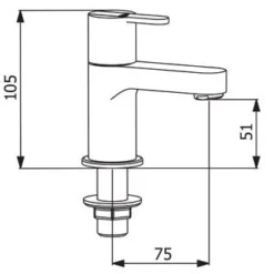 Francis Pegler Strata Chrome Basin Taps Pair - High-Quality Bathroom Taps -Bathroom Sales Shop francis pegler strata basin taps pair 1