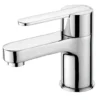 Francis Pegler Strata Chrome Mini Monobloc Basin Mixer Tap - Modern Bathroom Tap -Bathroom Sales Shop francis pegler strata mini mono basin mixer