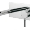 Francis Pegler Visio Wall Mounted Monobloc Basin Mixer Tap - Modern Chrome Finish -Bathroom Sales Shop francis pegler visio wall monobloc basin