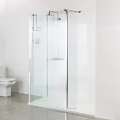 Roman Showers Select 300 Pivoting Deflector Panel 343mm Width (10mm Glass) - Premium Shower Enclosure Accessory -Bathroom Sales Shop front panel 2