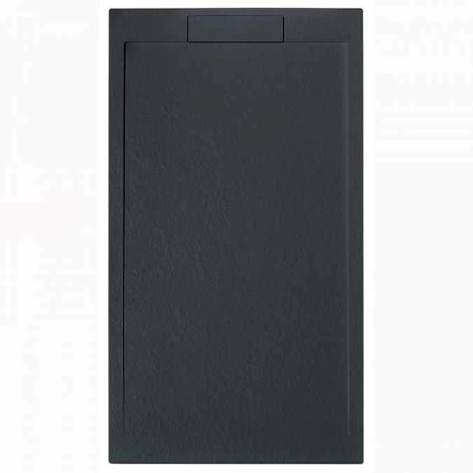 Giorgio Lux Graphite Slate Effect Shower Tray 1400x800mm - Concealed Waste - Premium Rectangle Shower Tray 3 Giorgio Lux Graphite Slate Effect Shower Tray 1400x800mm - Concealed Waste - Premium Rectangle Shower Tray